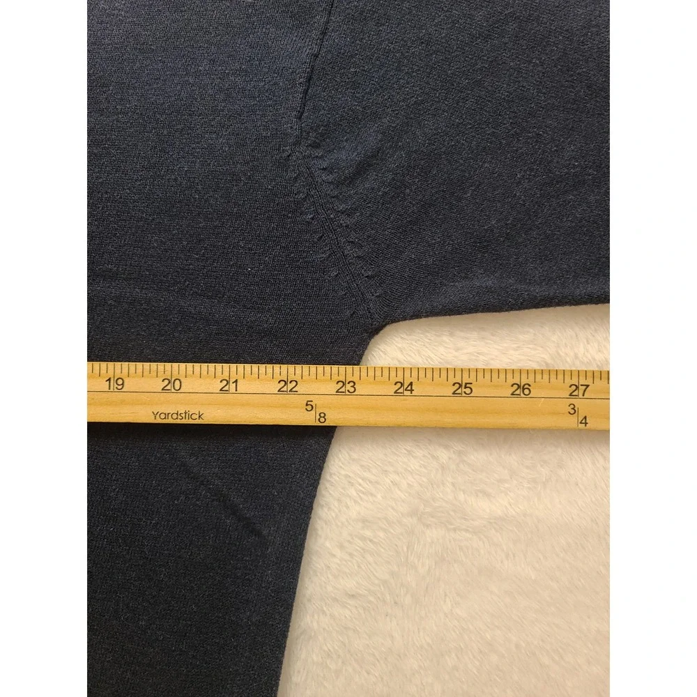 Croft‎ & Barrow Men's Navy Blue Long Sleeve Polo Sweater Knit Top Size XL